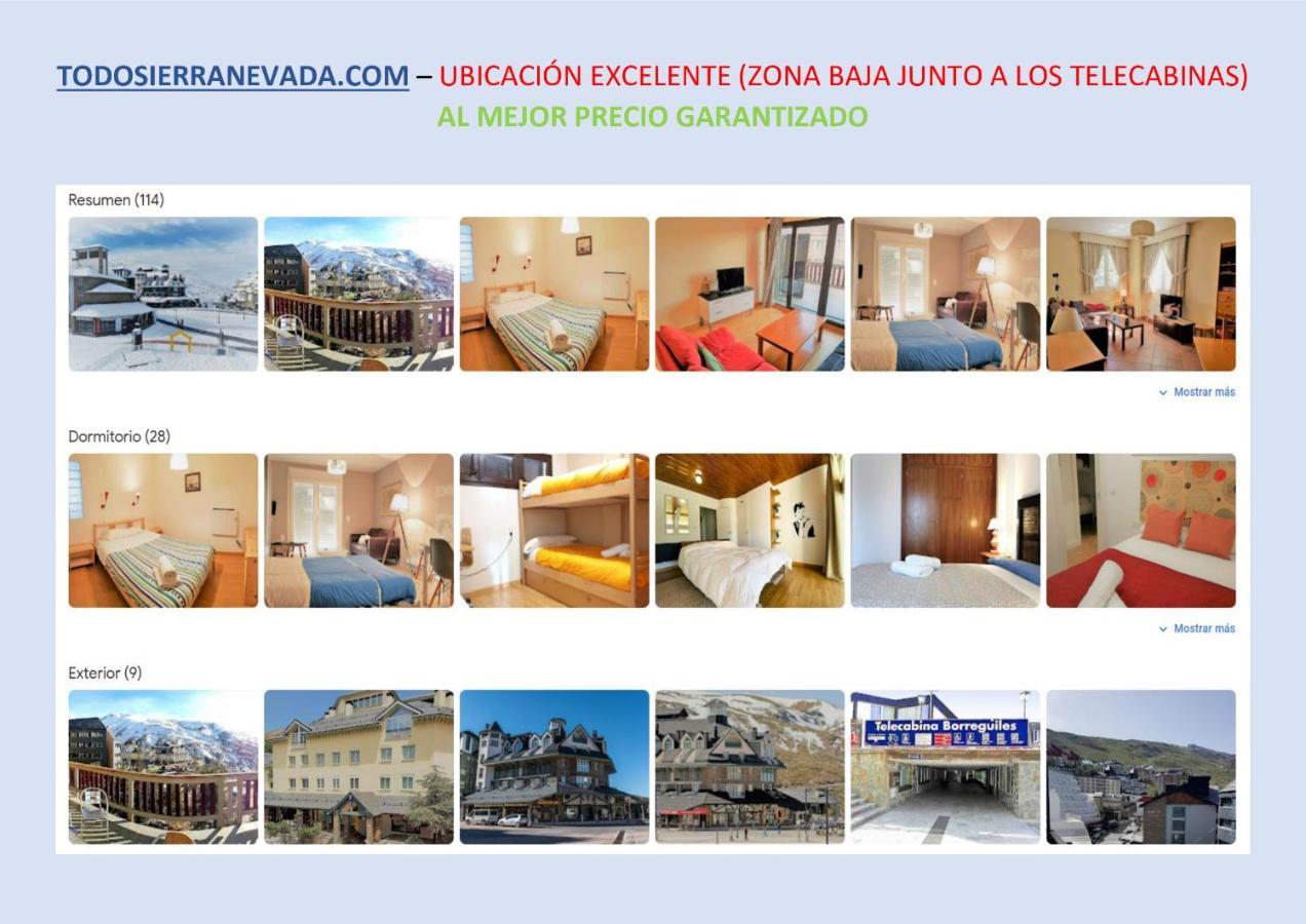 Todosierranevada Zona Baja - Edificio Alhambra - Junto A Los Telecabinas Сиера Невада Екстериор снимка